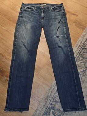 Joes Jeans Mens Straight Leg Dark Wash Stretch Denim Jeans Blue Size 36x33